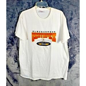 Vintage Y2K Albuquerque Isotopes T-Shirt Adult Size XL White MiLB Team